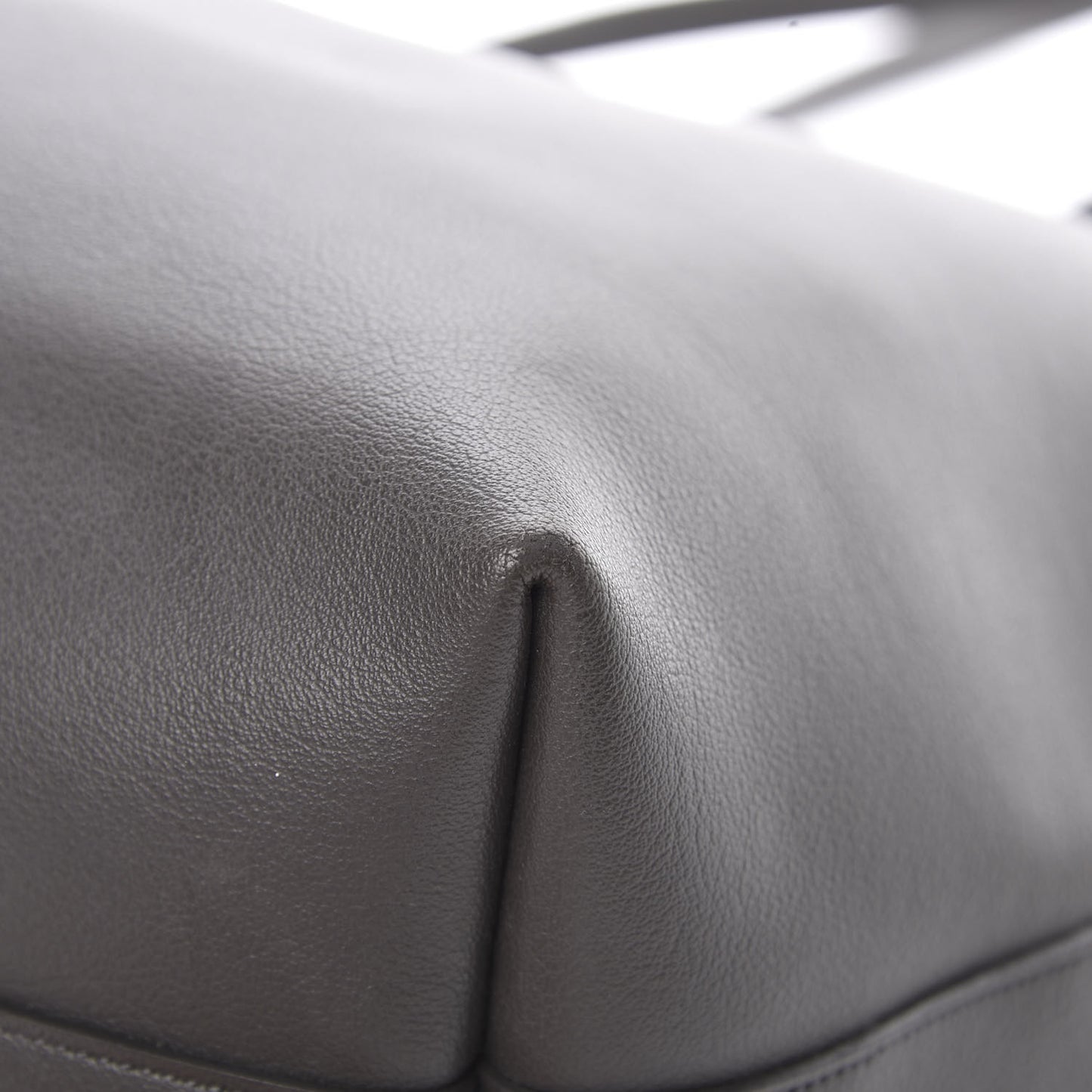Calfskin Large Shopping Tote Dark Grey