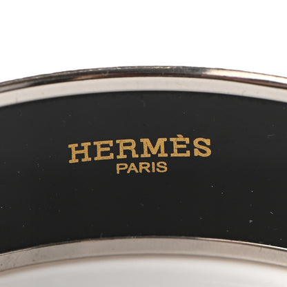 Hermes Enamel Wide Printed Capitales Bracelet 65 4 of 5