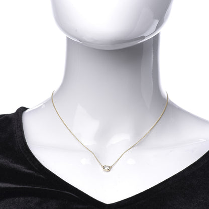 Tiffany 18K Yellow Gold Diamond .79ct Elsa Peretti Diamonds by the Yard Pendant Necklace 2 of 9