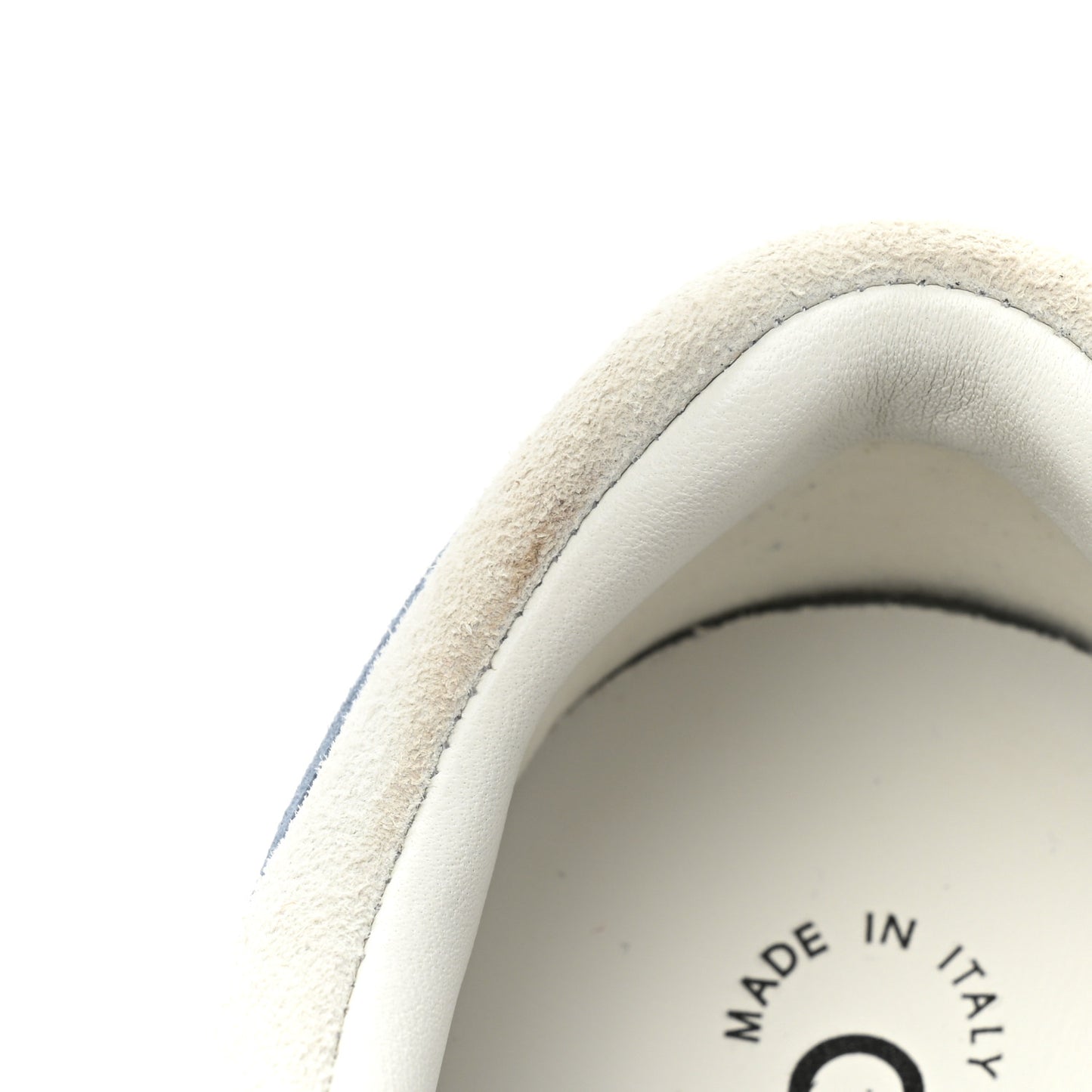 Suede Kidskin Womens CC Sneakers 35 White Blue