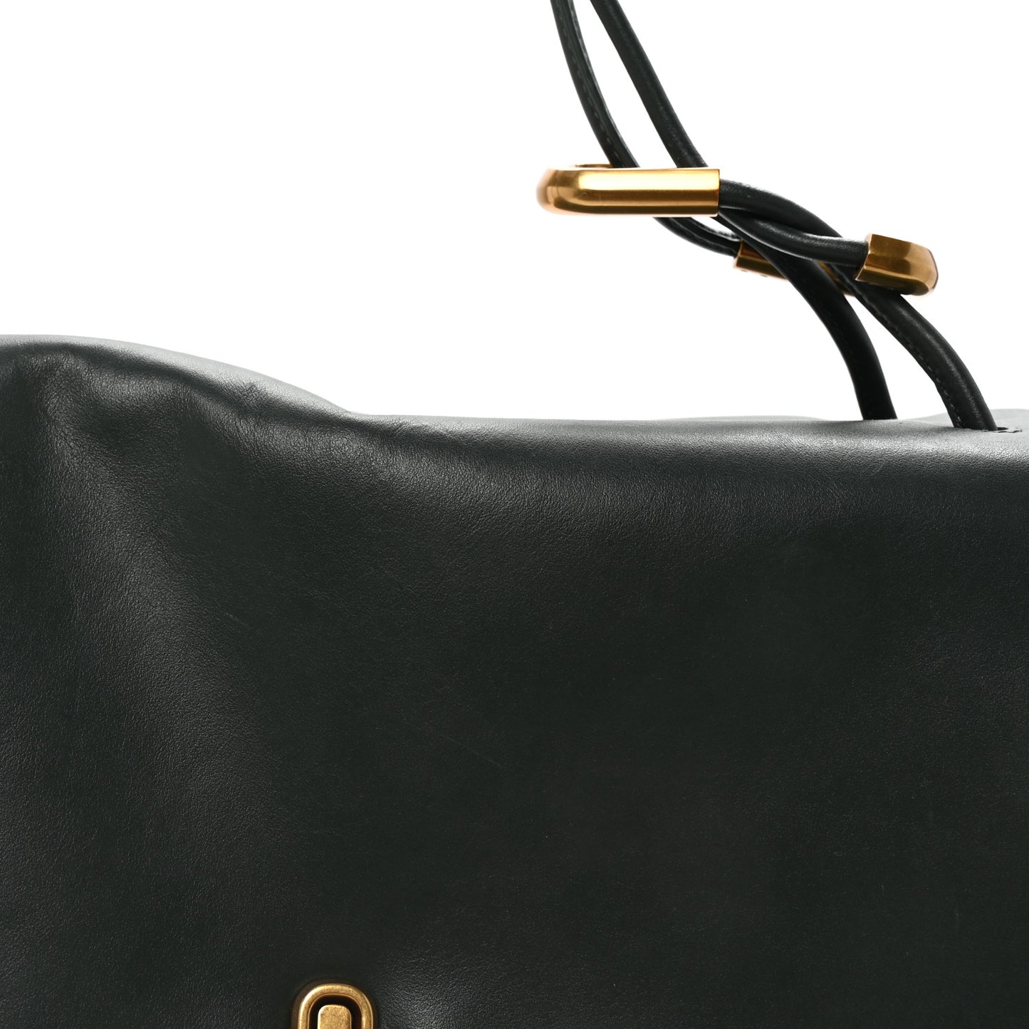 Calfskin Large Dual Shoulder Bag Green