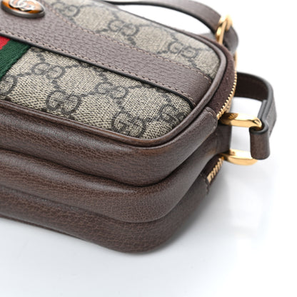 Gucci GG Supreme Monogram Web Mini Ophidia GG Bag Brown 9 of 10