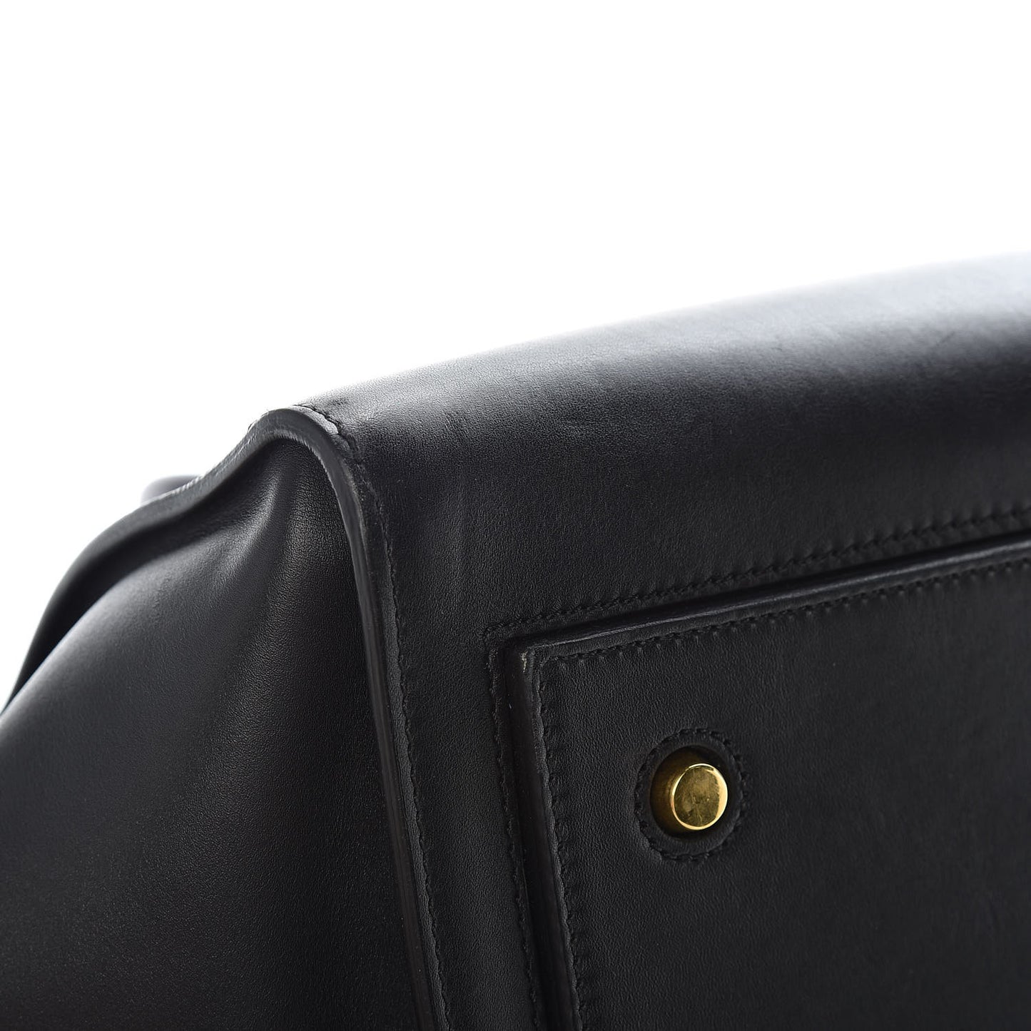 Smooth Calfskin Large Bi-Color Tie Knot Tote Black Navy