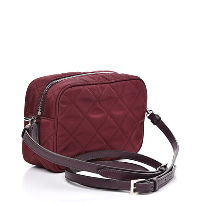 Prada Nylon Tessuto Impuntu Quilted Crossbody Bag Granato 3 of 10