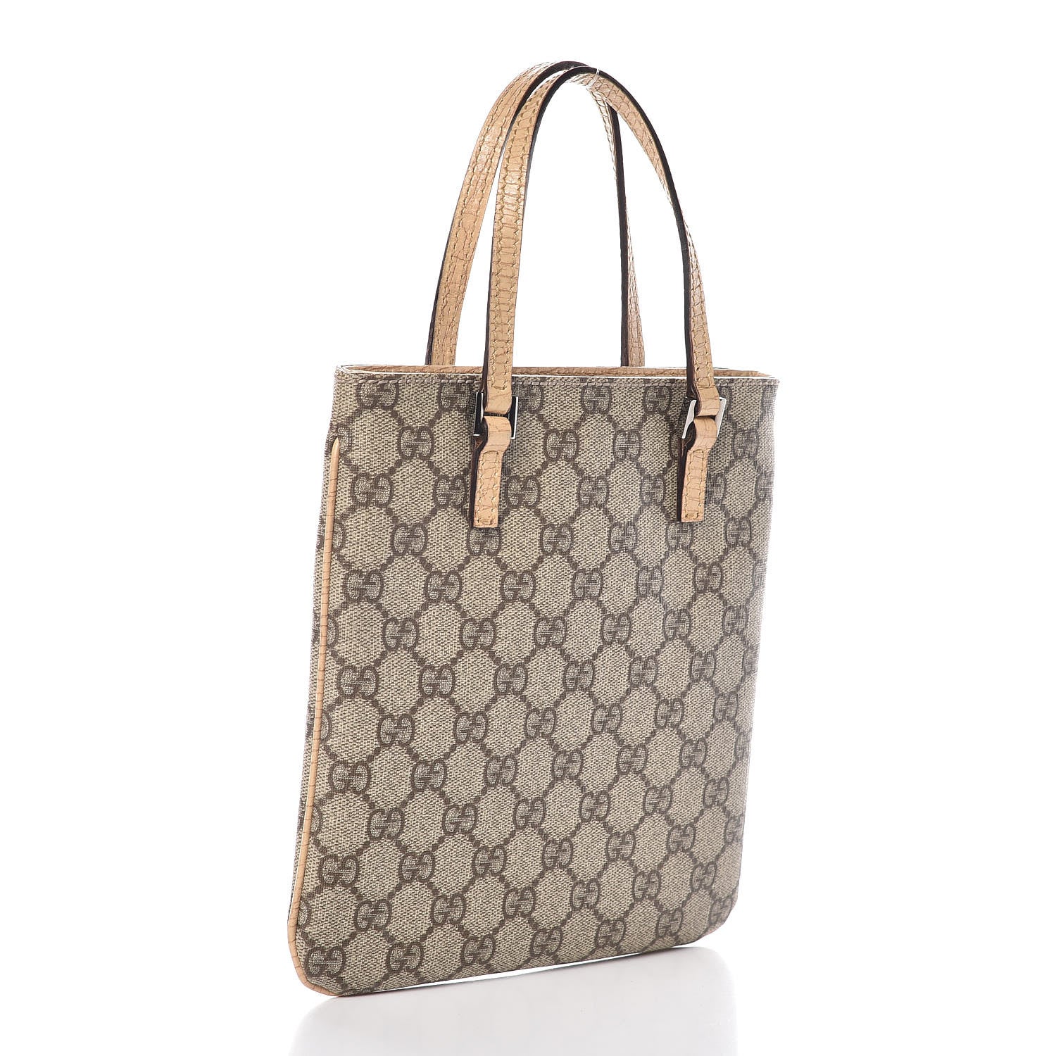 Gucci GG Supreme Monogram Mini Vertical Tote Beige 3 of 15