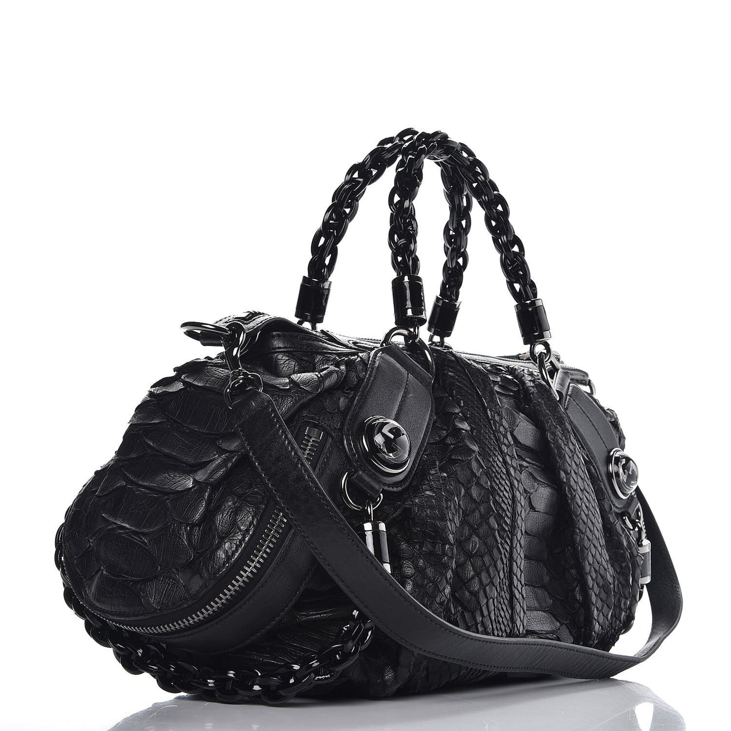 Python Medium Galaxy Satchel Black