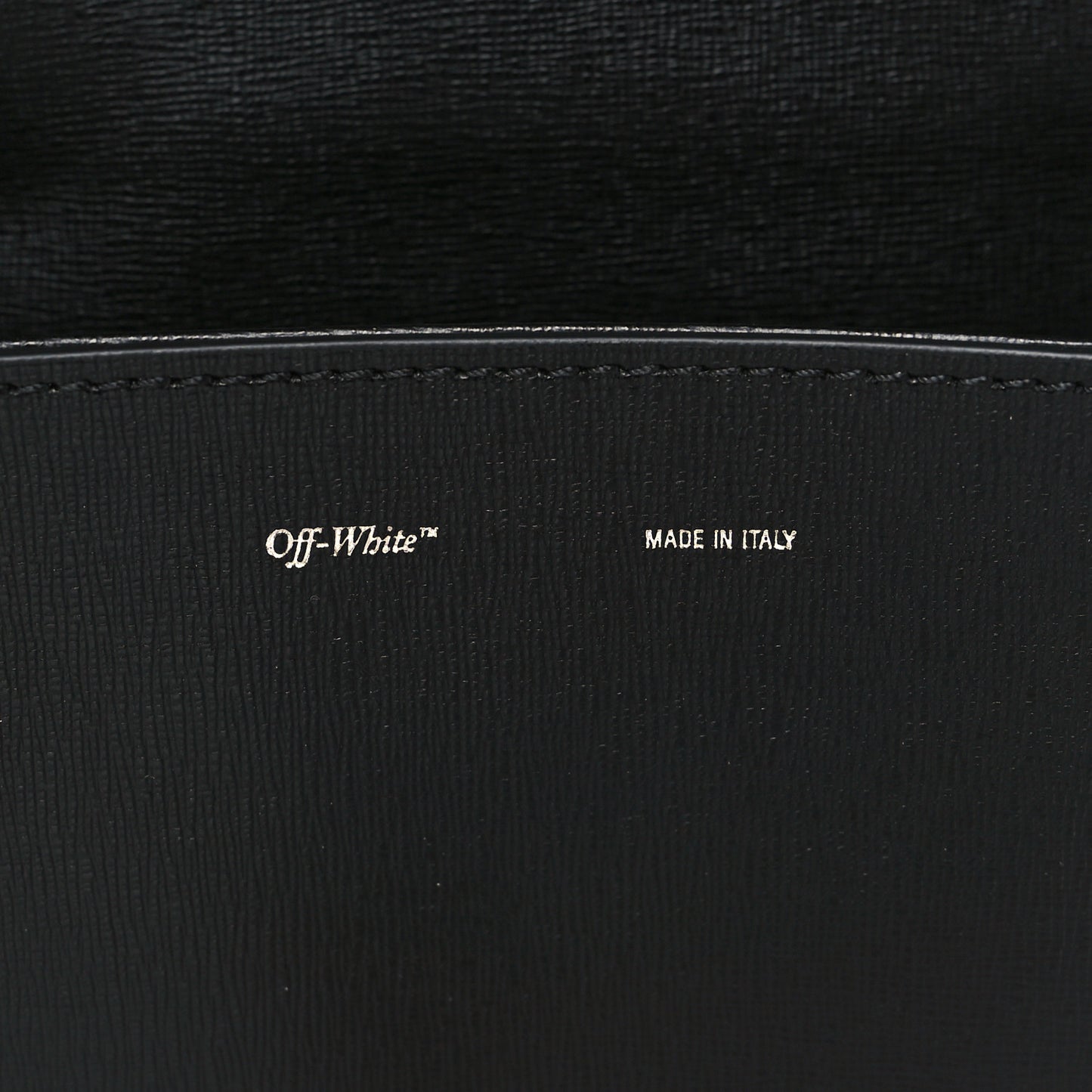 Saffiano For Display Only Binder Clip Shoulder Bag Black