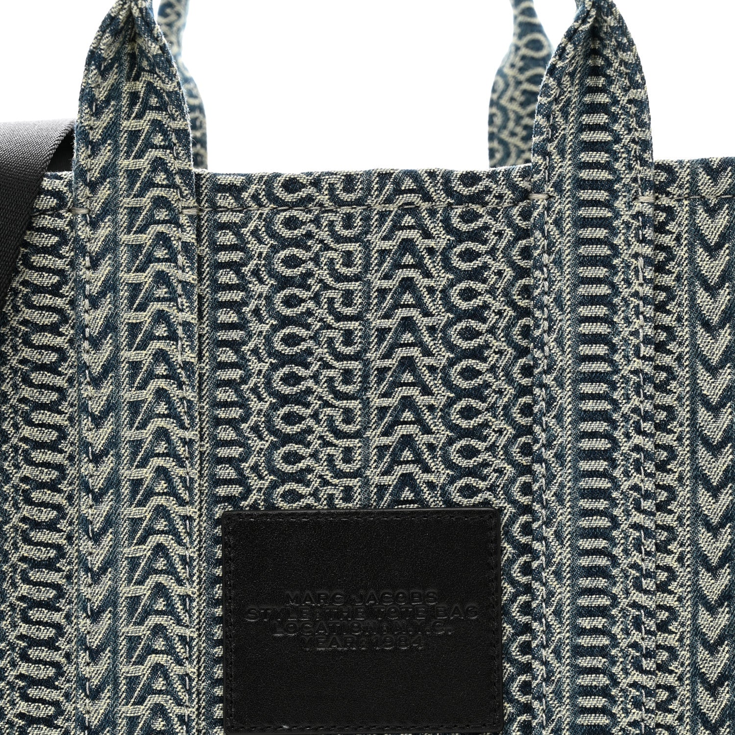 Marc Jacobs Cotton Washed Monogram Denim Medium Tote Bag 5 of 10