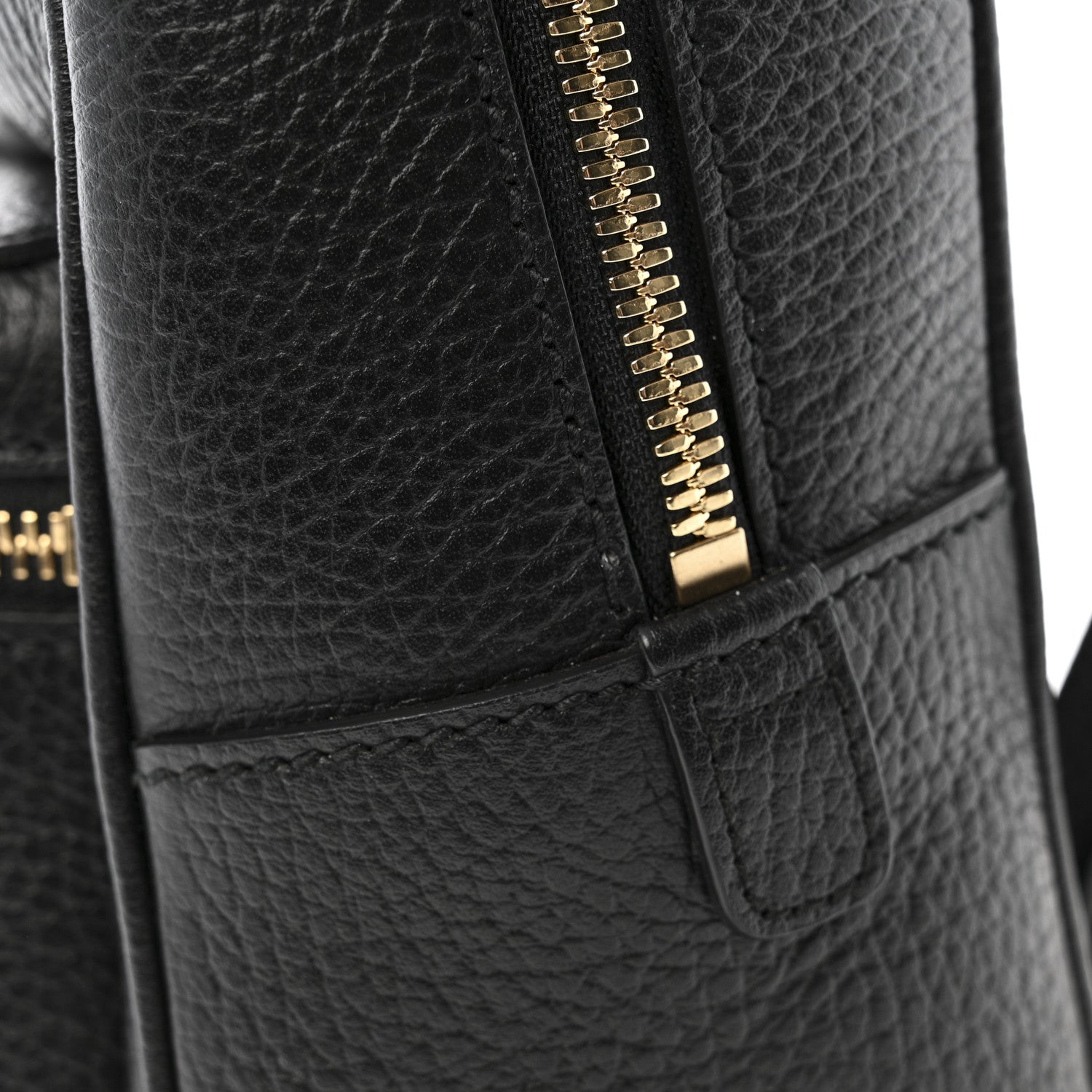 Gucci Pebbled Calfskin Soho Chain Backpack Black 13 of 15