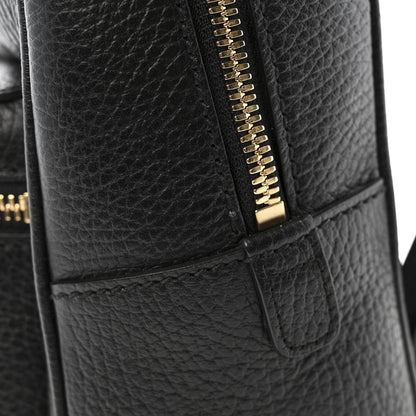 Gucci Pebbled Calfskin Soho Chain Backpack Black 13 of 15