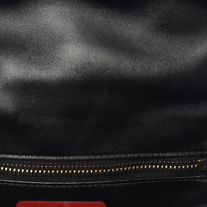 Valentino Garavani Lambskin VLTN Print Candystud Top Handle Bag Black 8 of 8