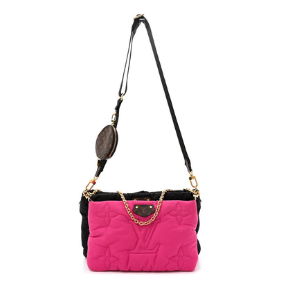 Louis Vuitton Econyl Monogram Pillow Maxi Multi Pochette Accessories Black Fuchsia 1 of 12