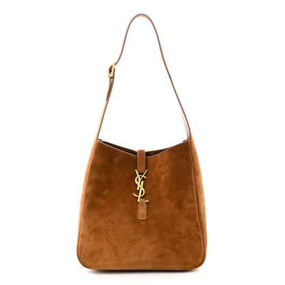Saint Laurent Suede Small Le 5 A 7 Soft Hobo Snuff 1 of 10