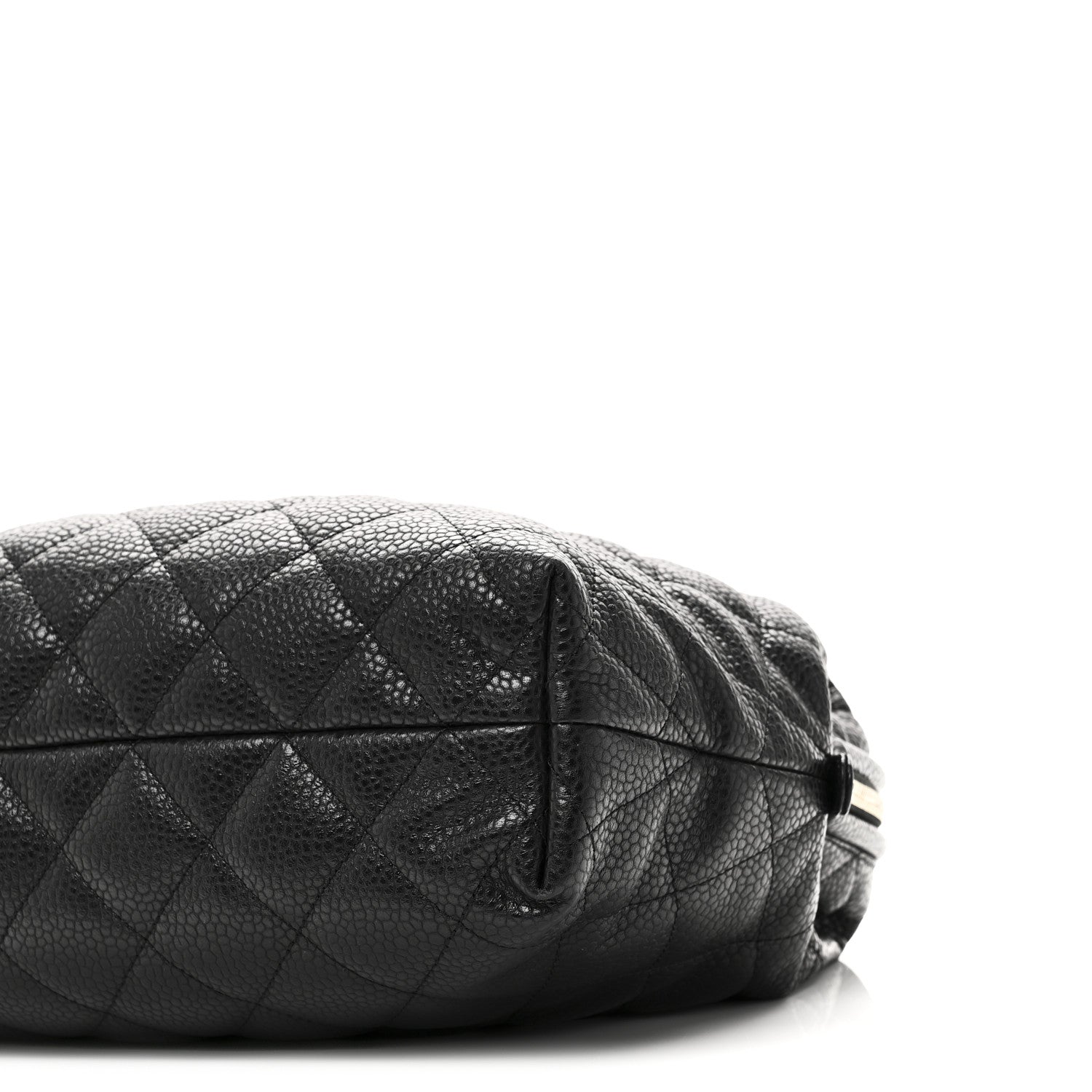 Chanel Shiny Caviar Quilted Large Bowling Bag Black Black 10 of 11