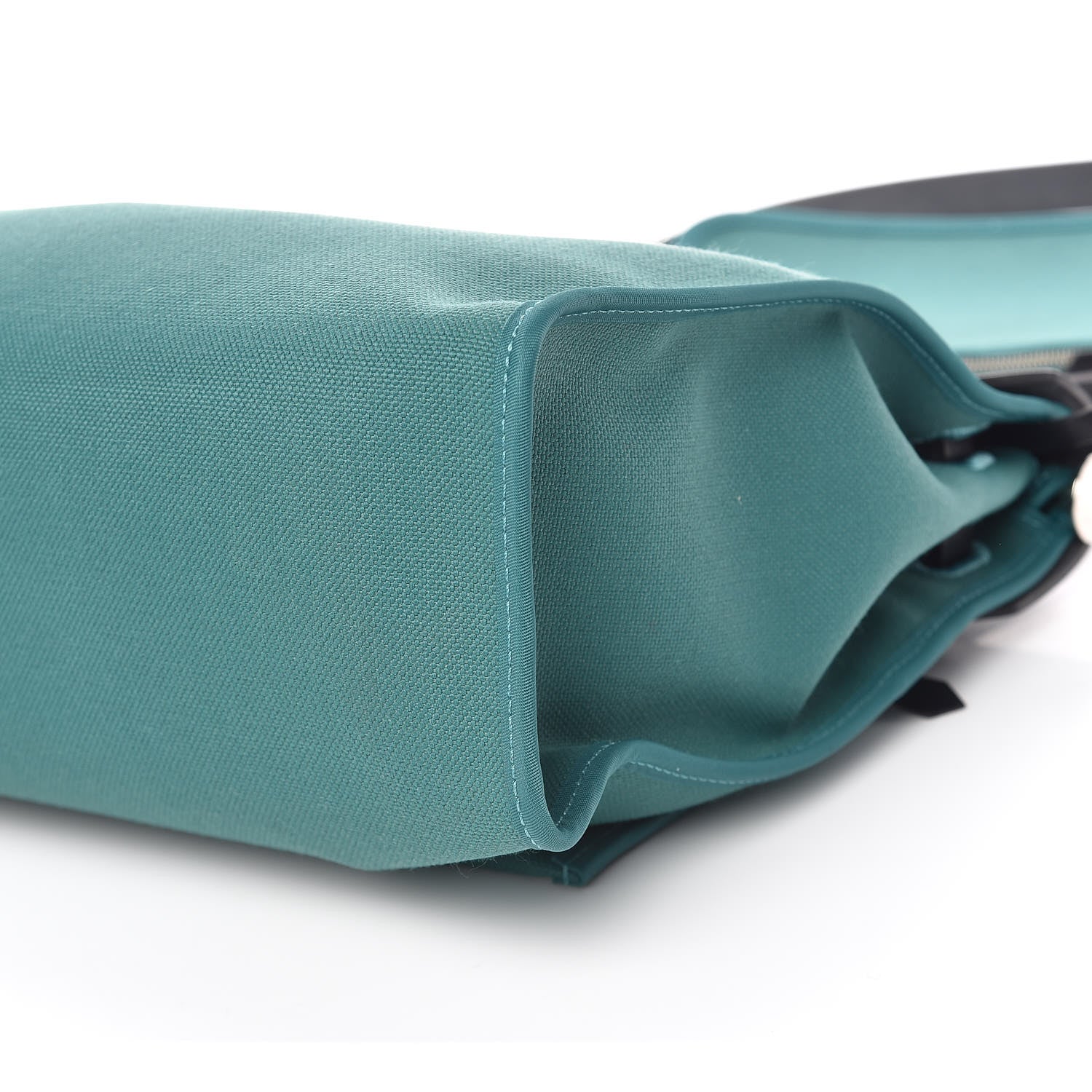 Hermes Vache Hunter Toile Herbag Zip 31 PM Malachite 12 of 13