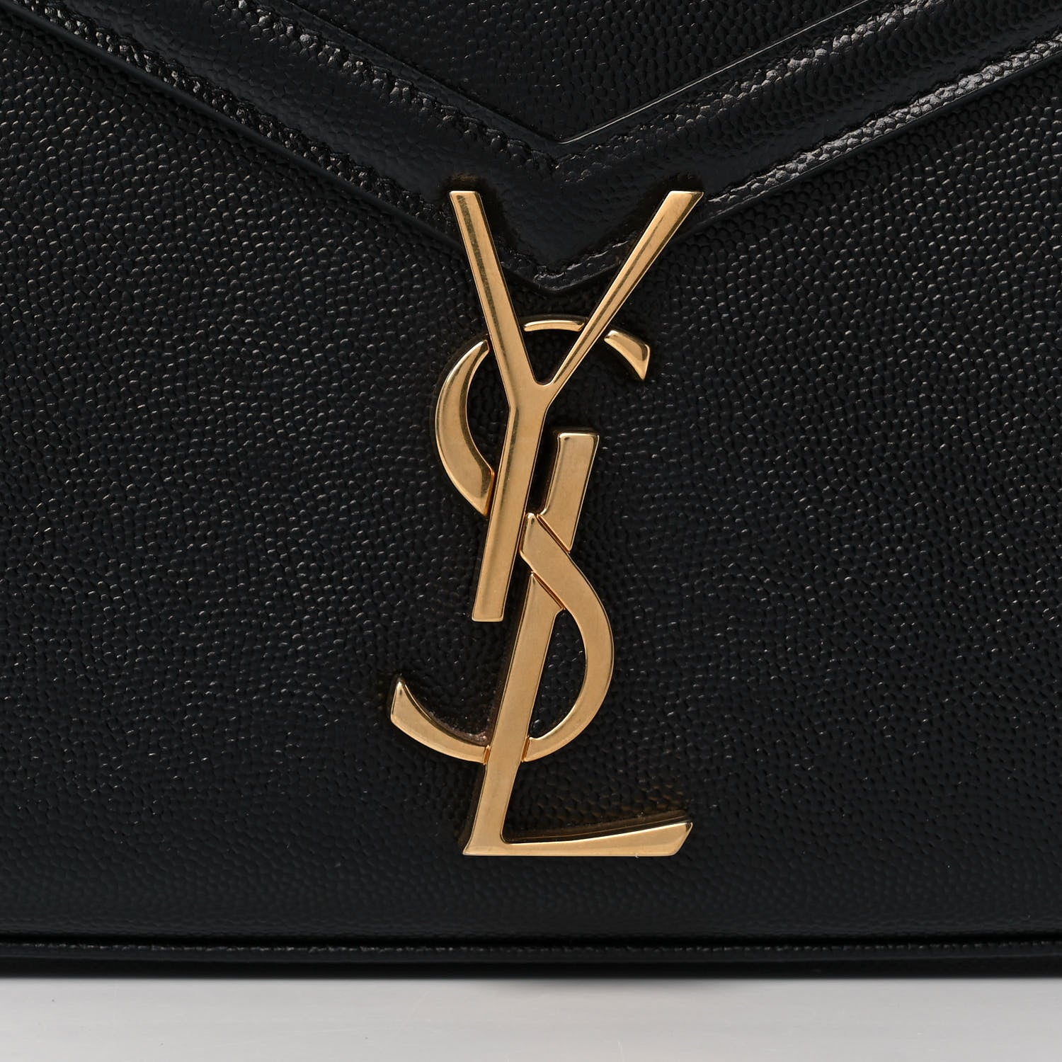 Saint Laurent Grain de Poudre Mini Classic Monogram Cassandra Top Handle Black 9 of 11