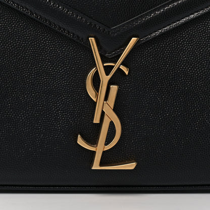 Saint Laurent Grain de Poudre Mini Classic Monogram Cassandra Top Handle Black 9 of 11