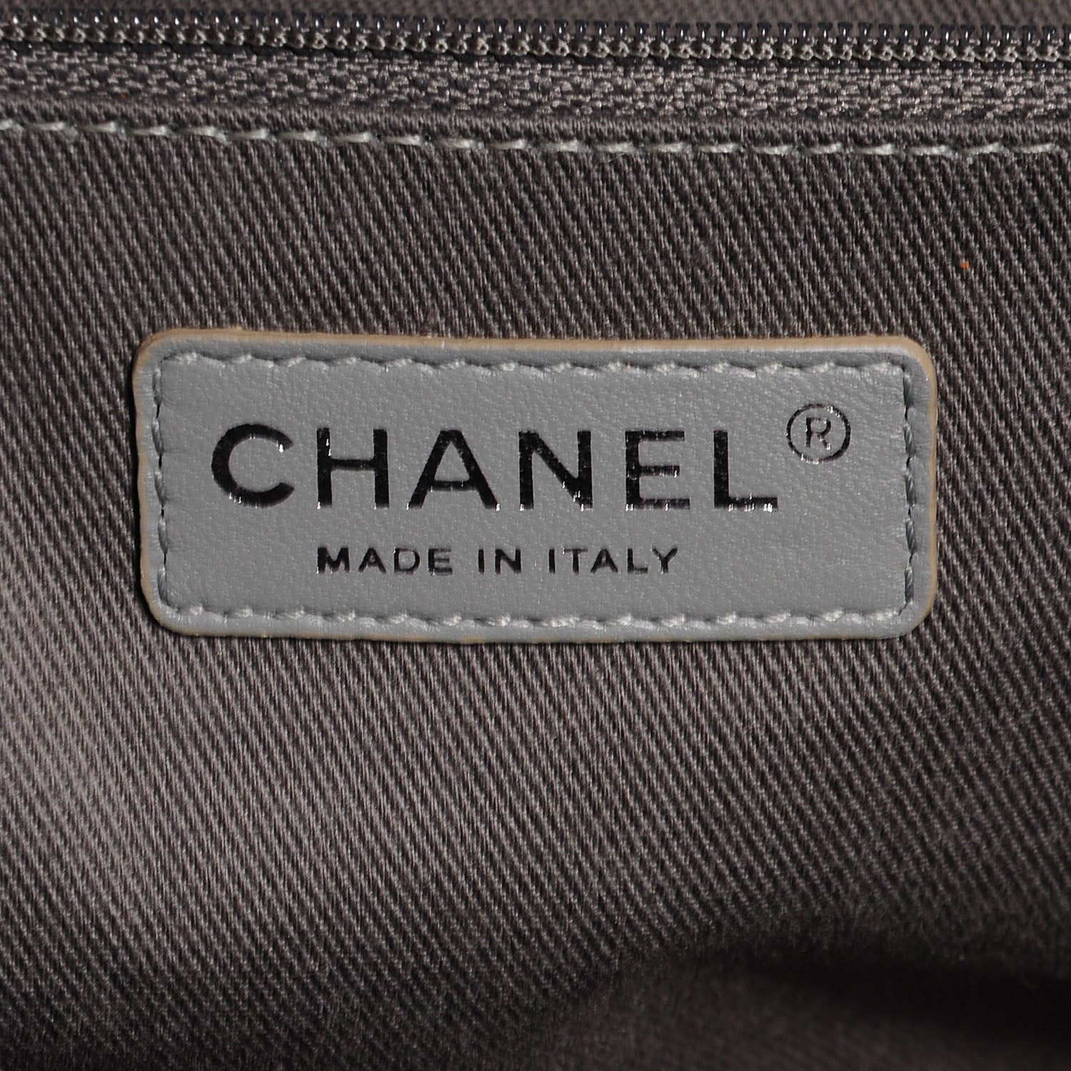 Chanel Canvas Deauville Large Tote Grey 6 of 7