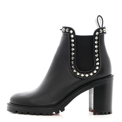 Christian Louboutin Nappa Spiked Capahutta 70 Chelsea Boots 39.5 Black 1 of 11