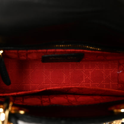 Christian Dior Lambskin Cannage Small Lady Dior Black 4 of 9