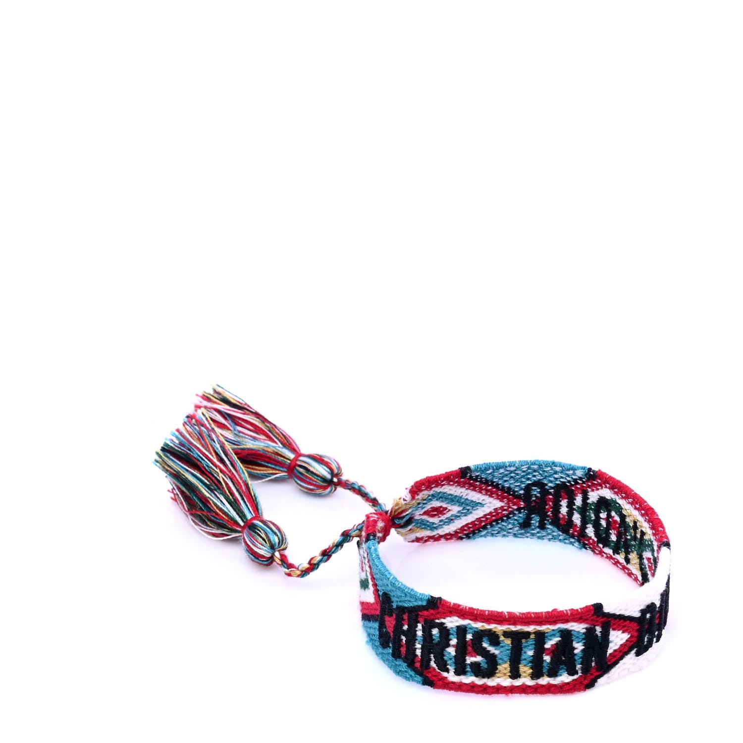 Christian Dior Woven Cotton J'Adior Friendship Bracelet Set White Multicolor 3 of 4