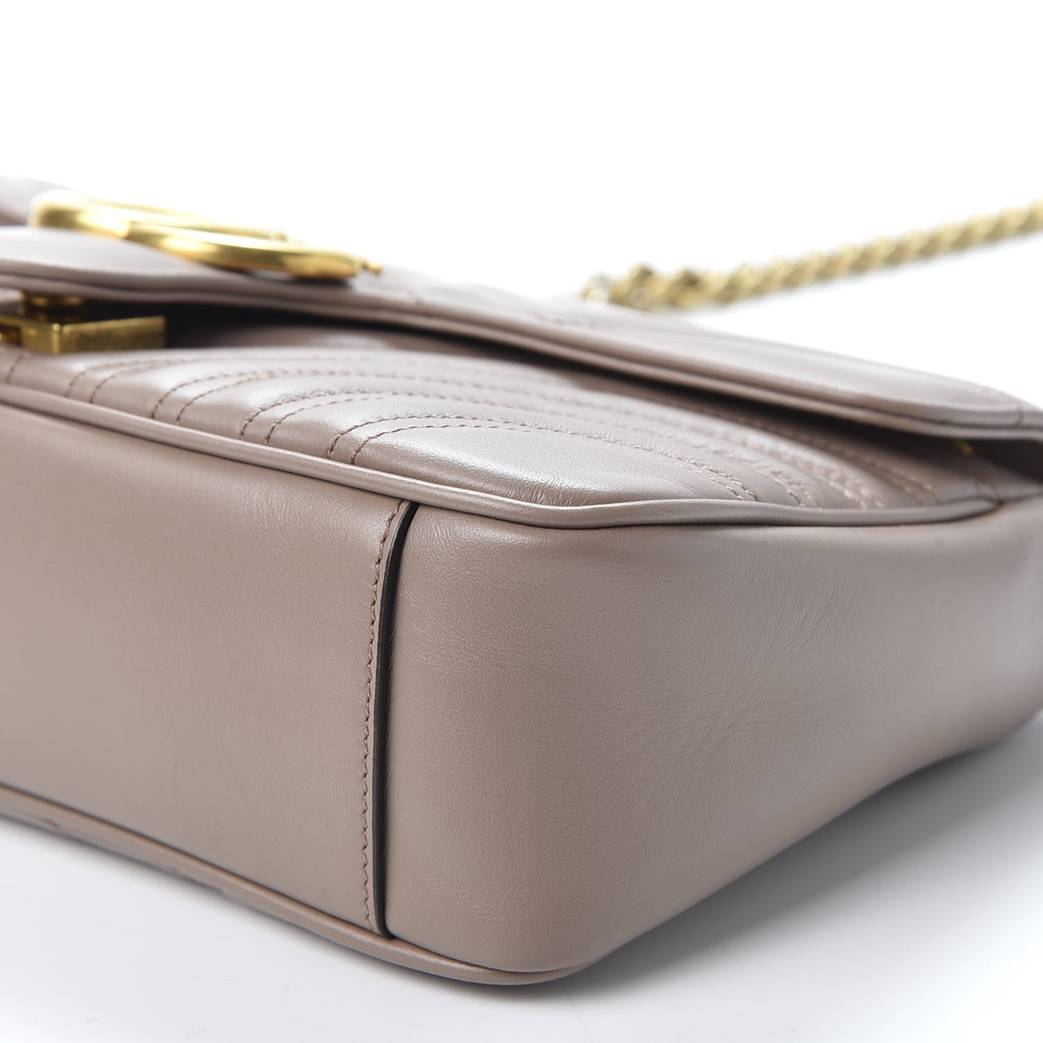 Gucci Calfskin Matelasse Small GG Marmont Shoulder Bag Porcelain Rose 6 of 9