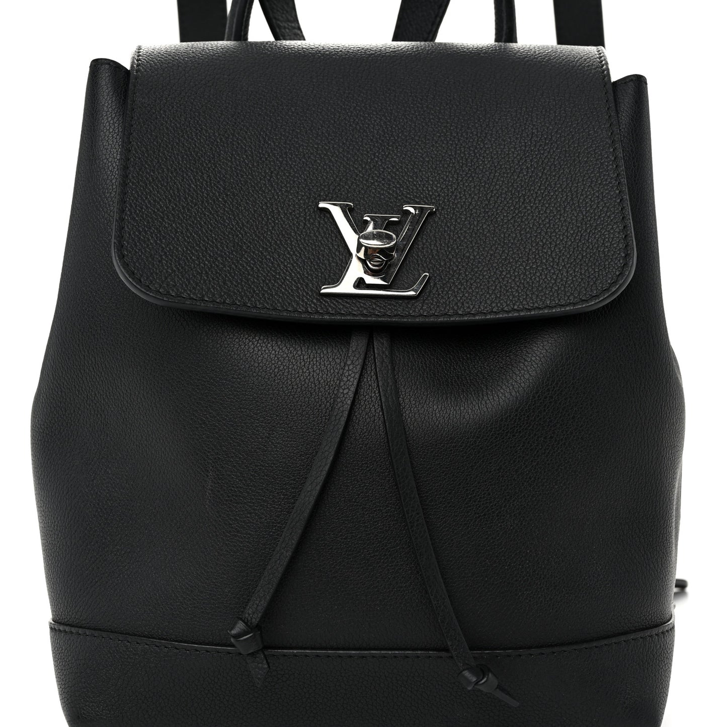 Calfskin Lockme Backpack Black