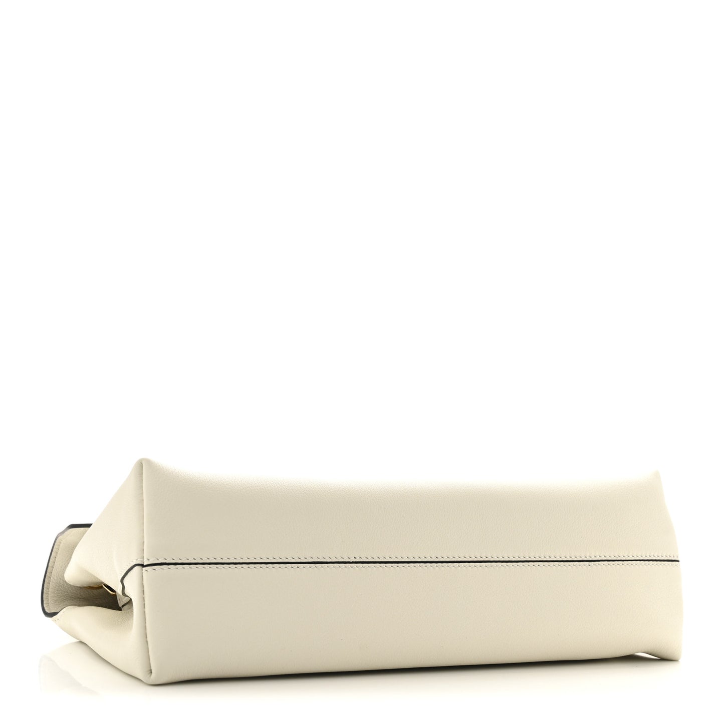 Soft Grain Calfskin Medium Doux Shoulder Bag White