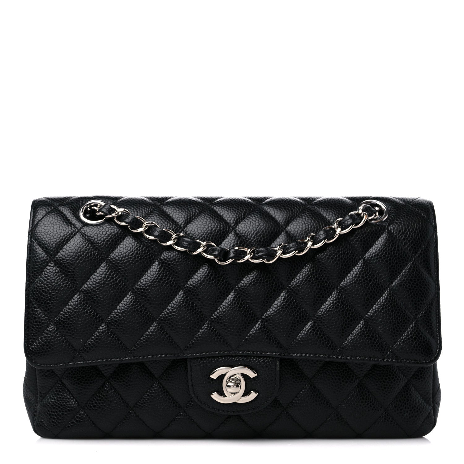 Chanel Caviar Quilted Medium Double Flap Black 1 of 13