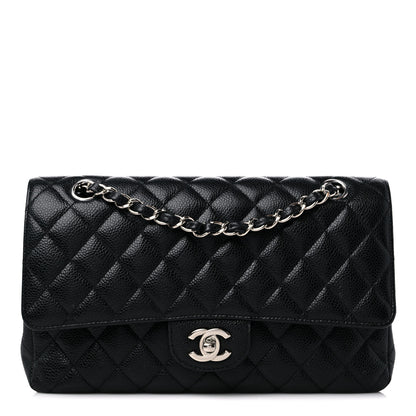 Chanel Caviar Quilted Medium Double Flap Black 1 of 13
