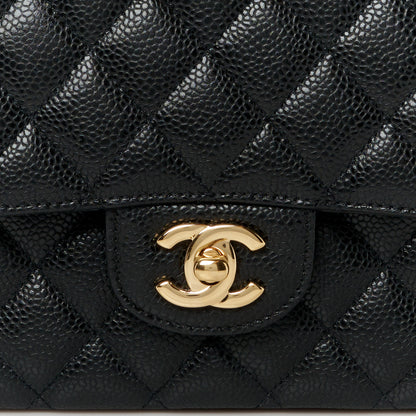 Chanel Caviar Quilted Medium Double Flap Black 9 of 12