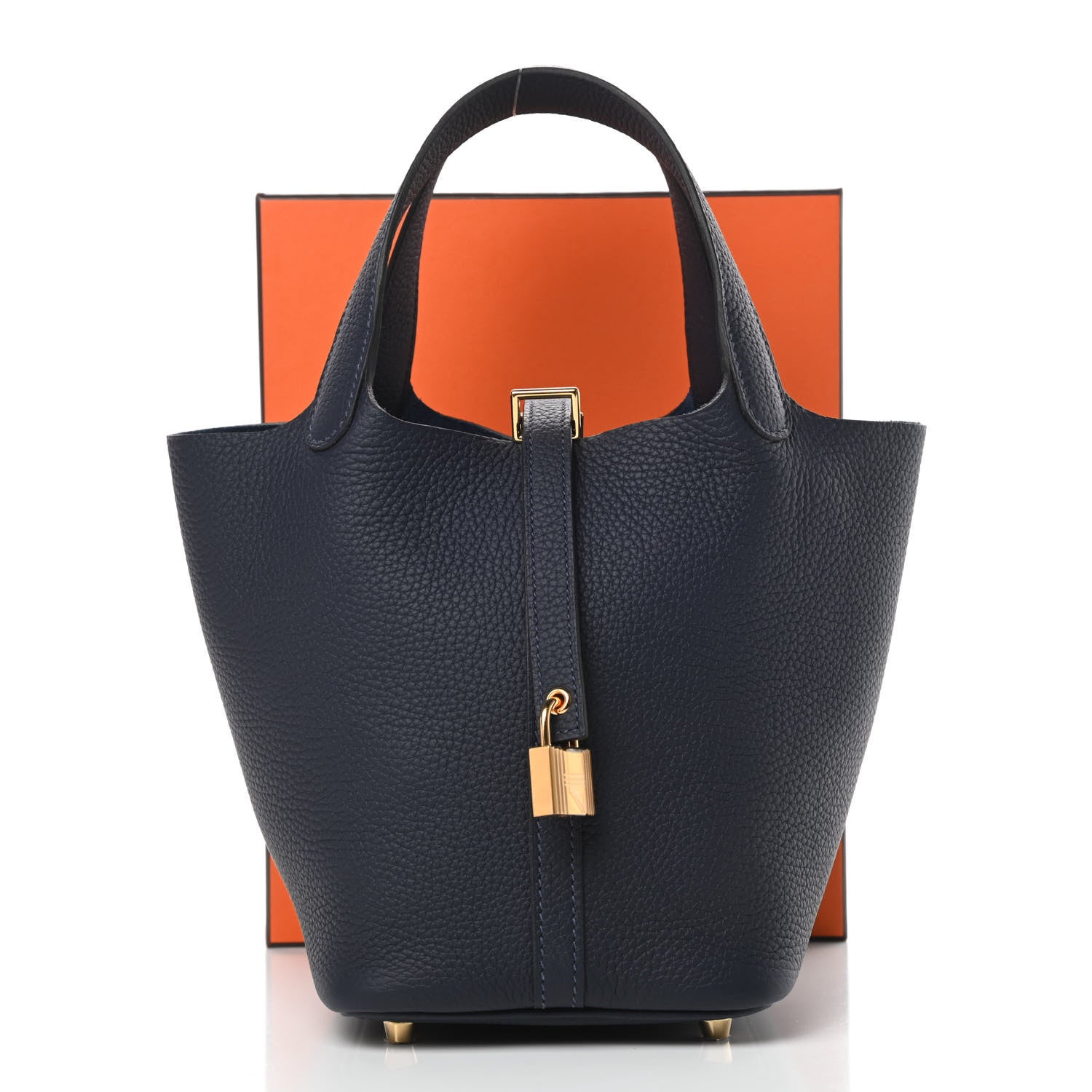 Hermes Taurillon Clemence Picotin Lock 18 PM Bleu Nuit 11 of 11
