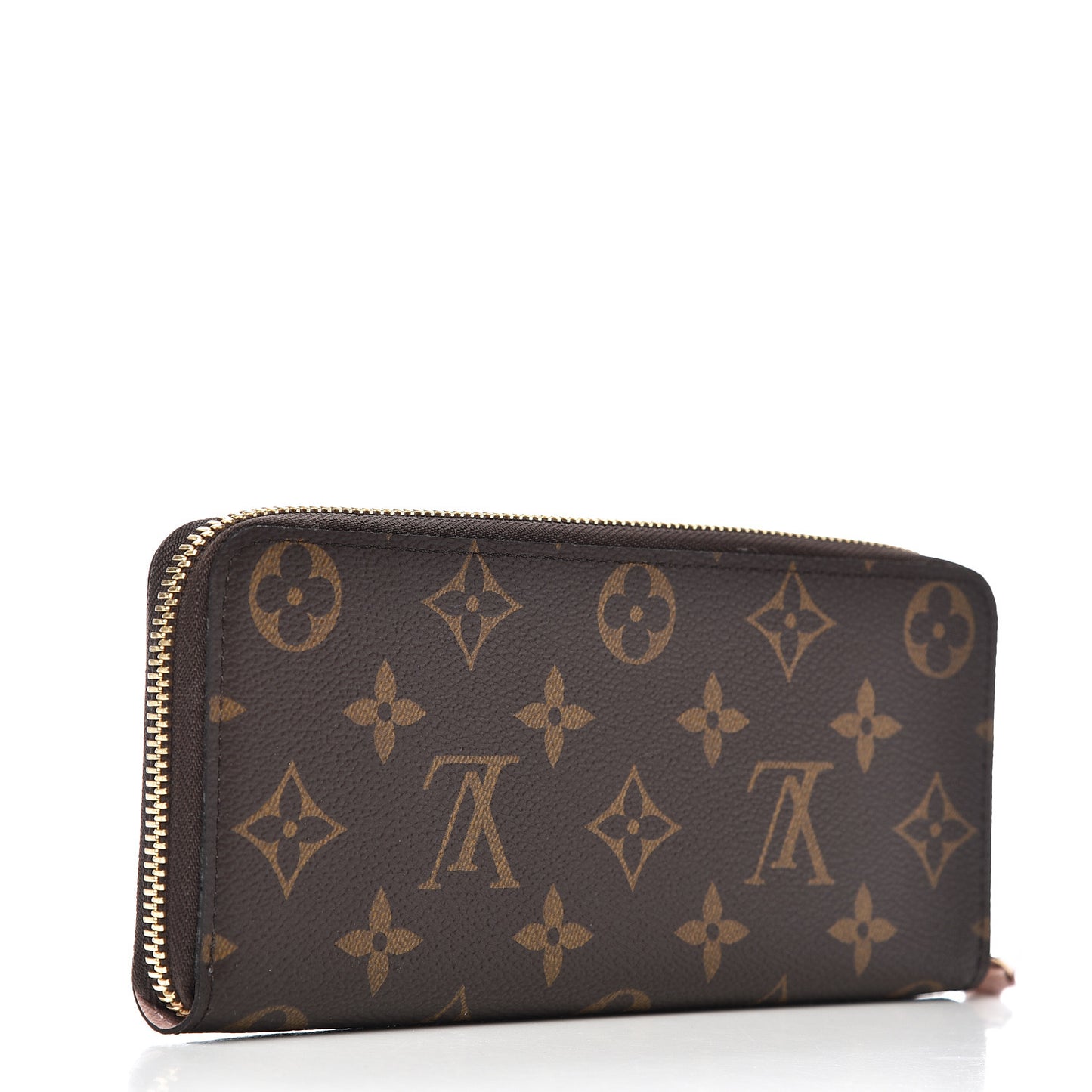 Monogram Clemence Wallet Rose Ballerine