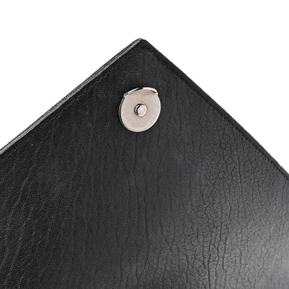 Saint Laurent Sheepskin Matelasse Chevron Monogram Large College Satchel Black 13 of 15