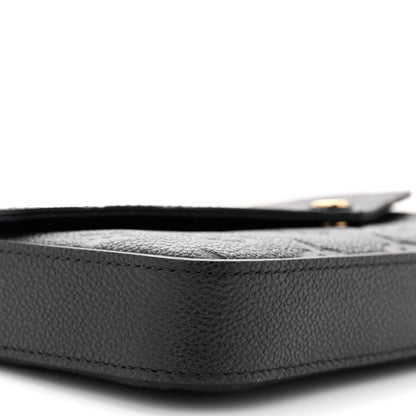 Louis Vuitton Empreinte Pochette Felicie Chain Wallet Black 10 of 12
