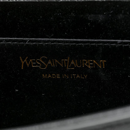 Saint Laurent Calfskin Monogram Large Belle De Jour Clutch Black 6 of 6