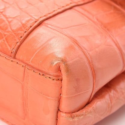 Nancy Gonzalez Crocodile Foldover Clutch Orange 9 of 19