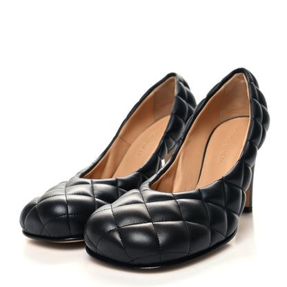 Bottega Veneta Nappa Matelasse Padded Dream Pumps 37.5 Black 3 of 7