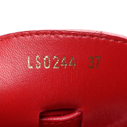 Louis Vuitton Calfskin Maya Flatform Sandals 37 Cerise 8 of 8