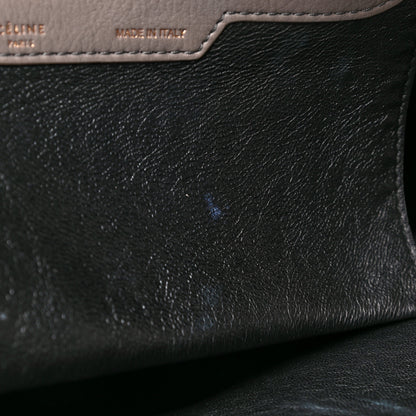 Celine Drummed Calfskin Suede Medium Trapeze Almond 11 of 14