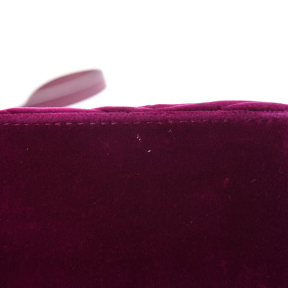 Gucci Velvet Matelasse Small GG Marmont Chain Shoulder Bag Fuchsia Violet Cyclamen 8 of 10