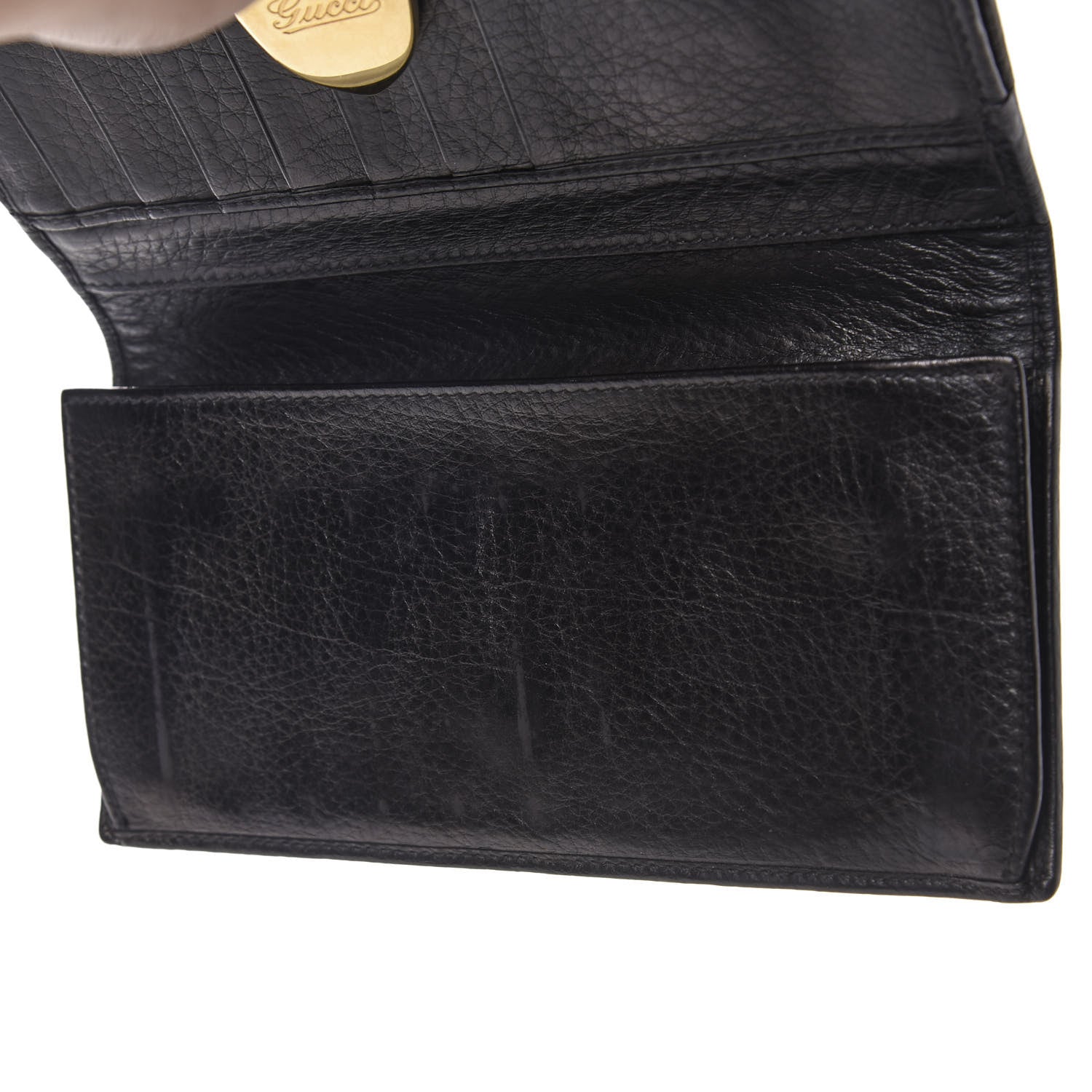 Gucci Guccissima Signoria Continental Wallet Black 7 of 10