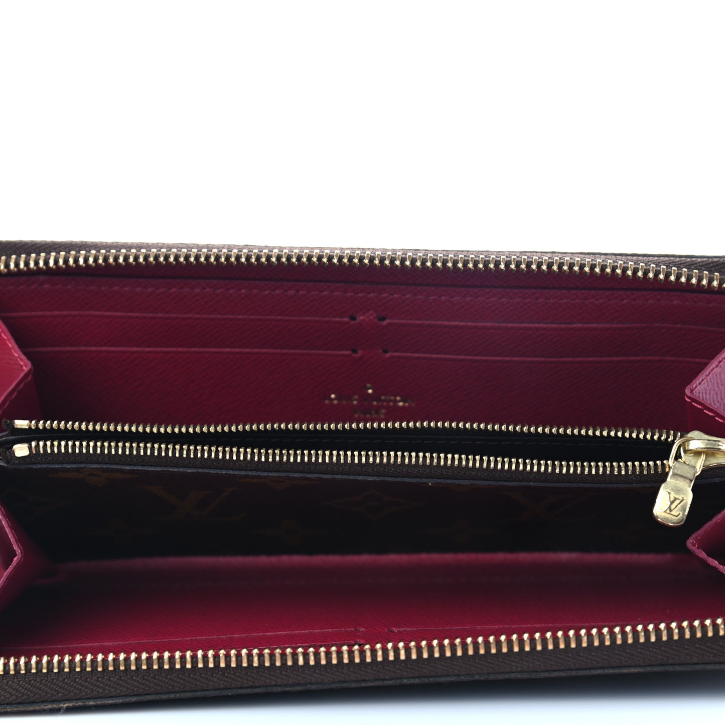 Monogram Clemence Wallet Fuchsia