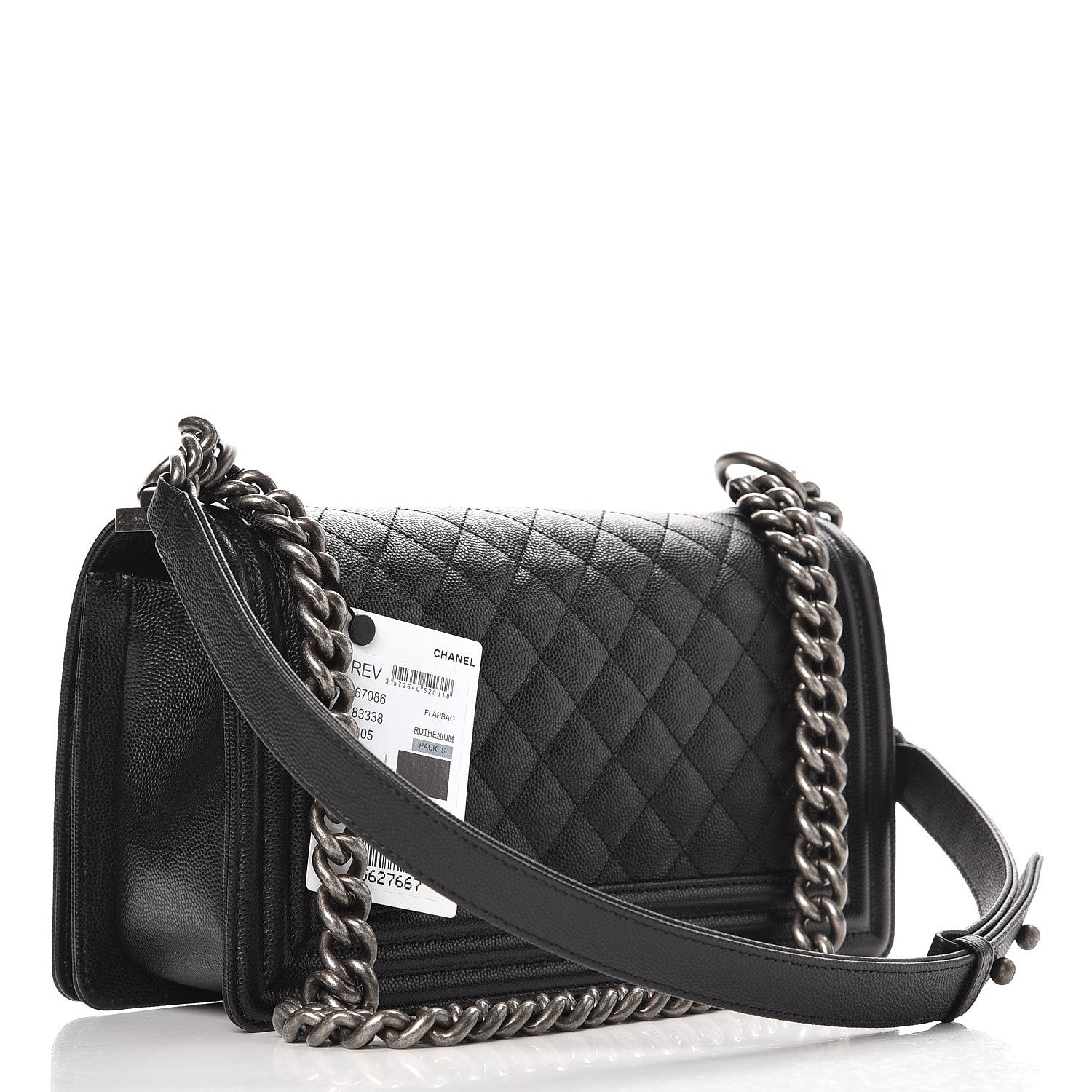 Chanel Caviar Quilted Medium Boy Flap Black 4 of 9
