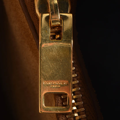 Saint Laurent Grained Calfskin Small Sac De Jour Dark Beige 9 of 9