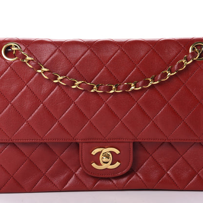 Chanel Lambskin Quilted Medium Double Flap Red 11 of 11