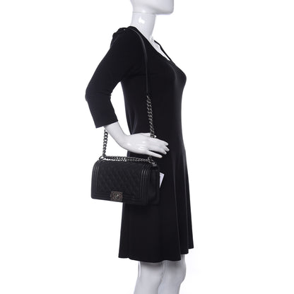 Chanel Caviar Quilted Medium Boy Flap Black 2 of 11
