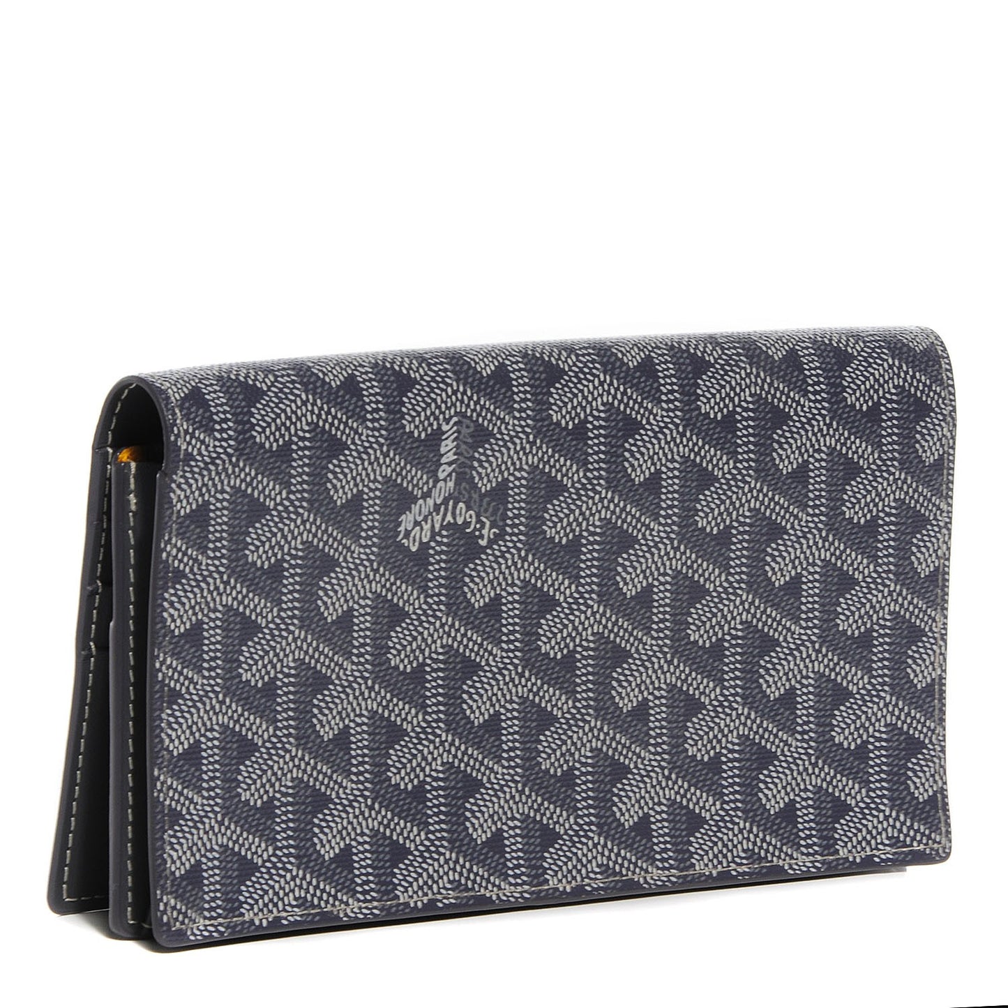 Goyardine Leather Richelieu Wallet Grey
