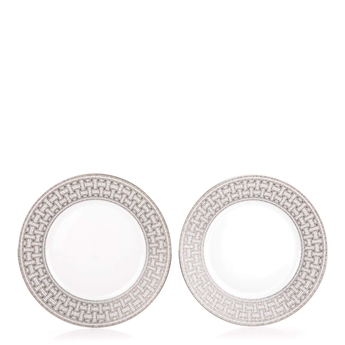 Porcelain Mosaique Au 24 Platine Dinner Plate Set of 2