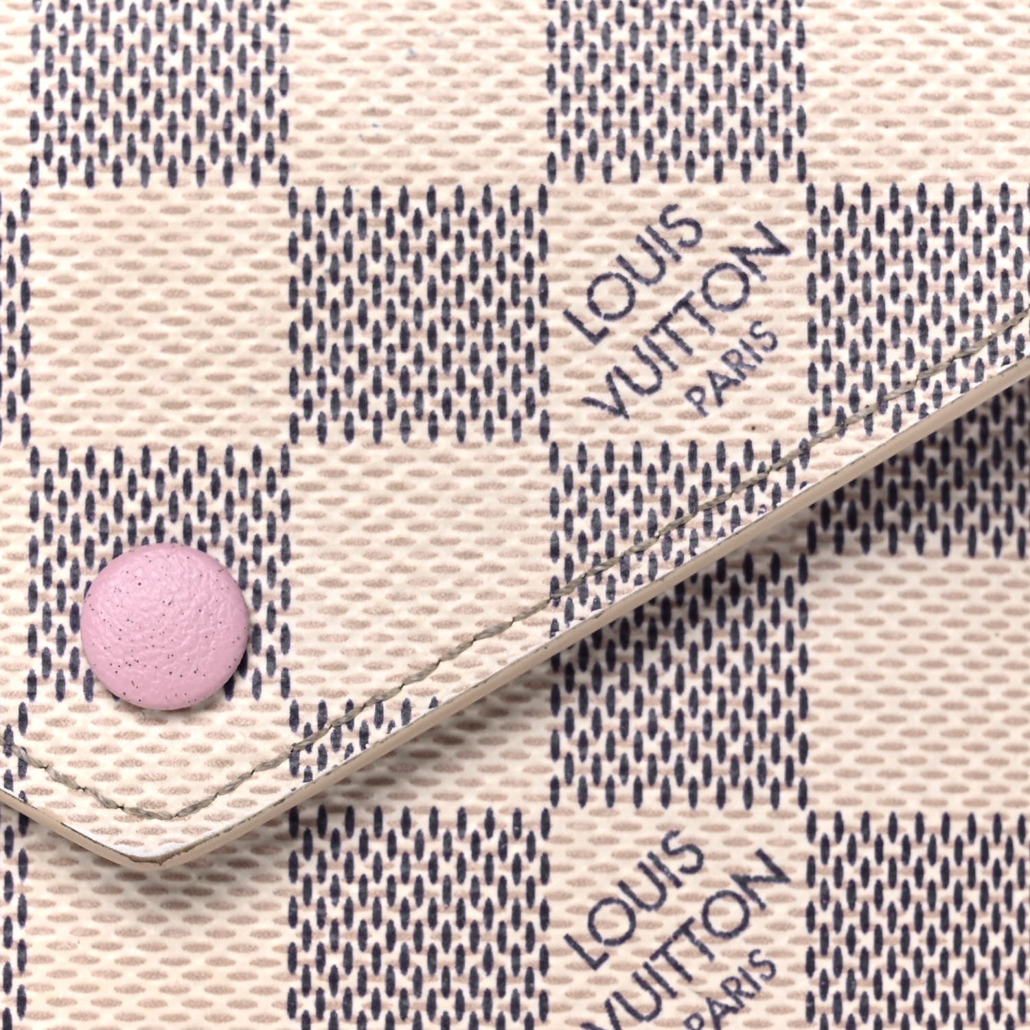 Louis Vuitton Damier Azur Victorine Wallet Rose Ballerine 9 of 13